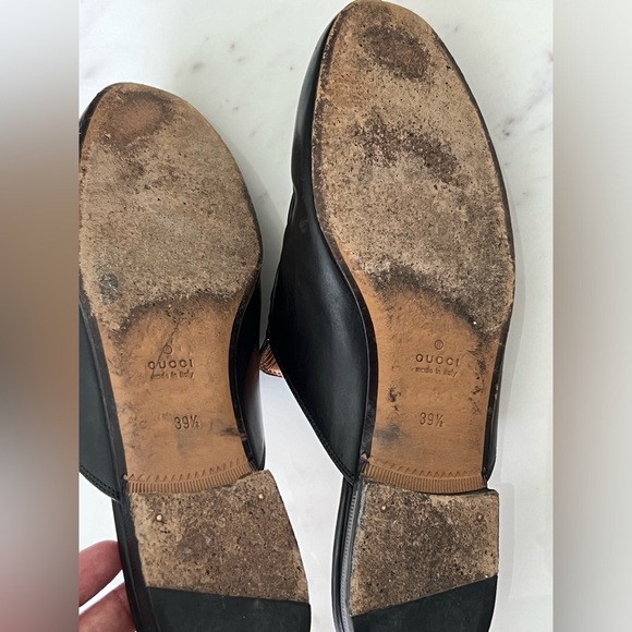 Gucci Black Leather Princetown Mules - Picture 9 of 11